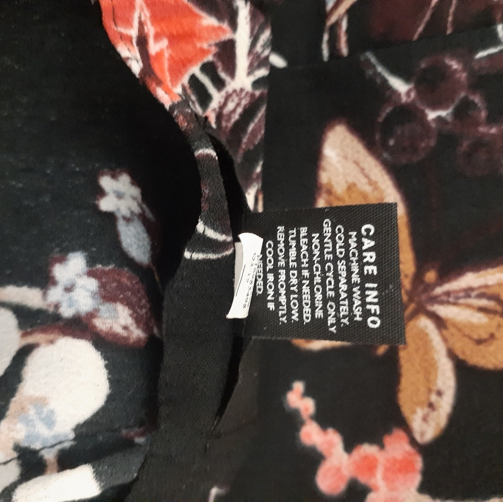 Who What Wear Skirt Dark Floral Ruffled Lace Tiered Mini Whimsigoth - Picture 4 of 6